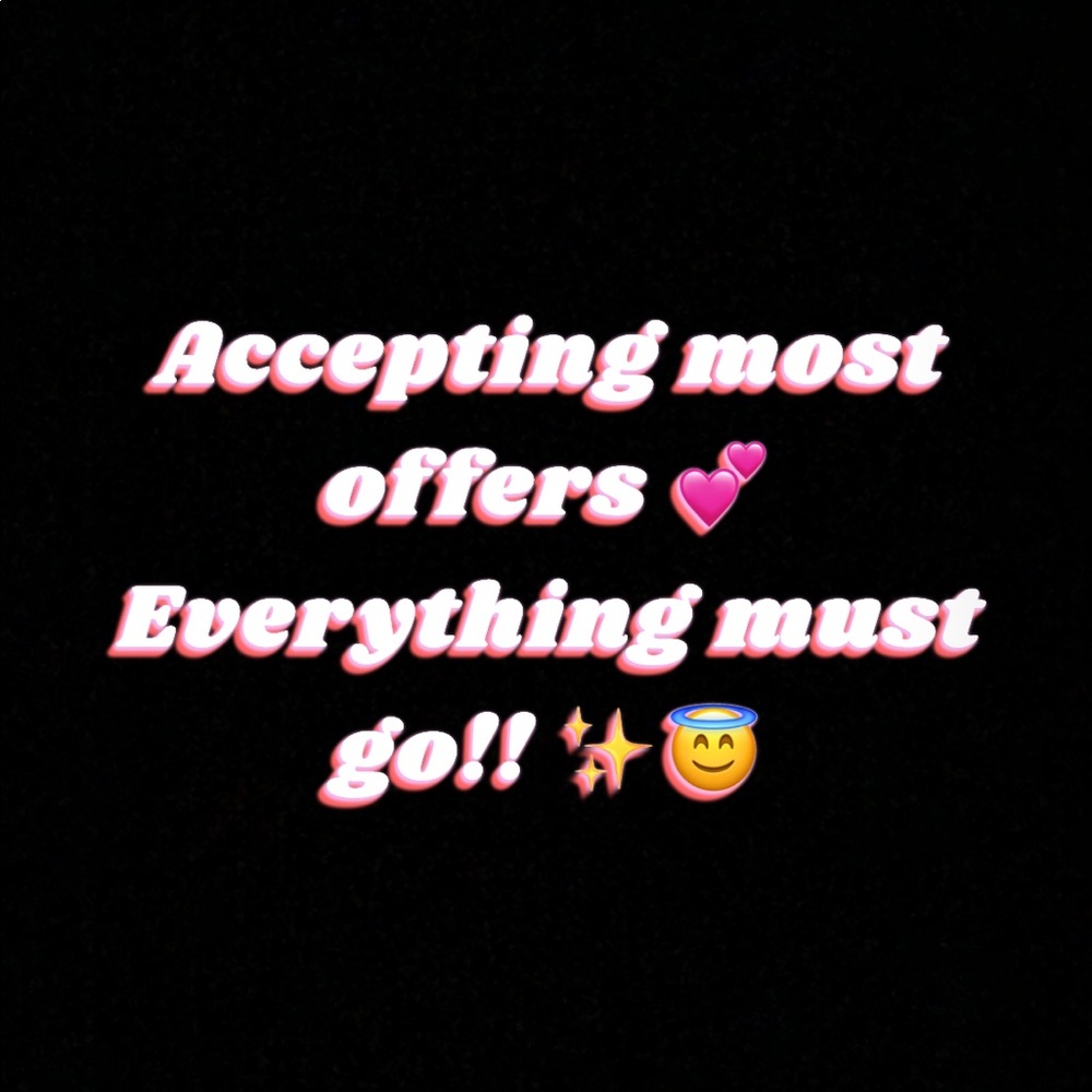 will be donating everything by the end of the month!!!